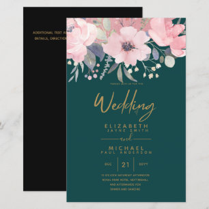 Ganska flickaktig budget rosegold rosa blommig A9