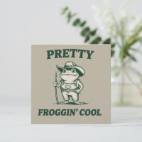 Ganska Froggin Cool Groda Padda Meme-älskare Vinta