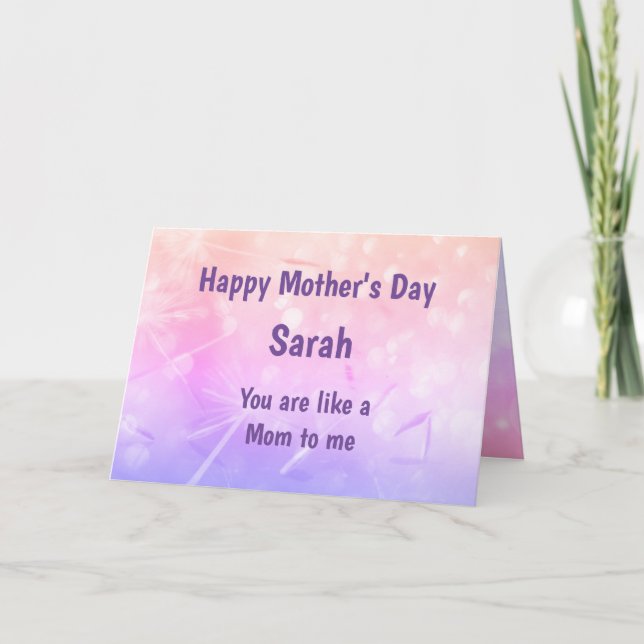 Ganska glad mors dag som en mamma kort (Framsida)