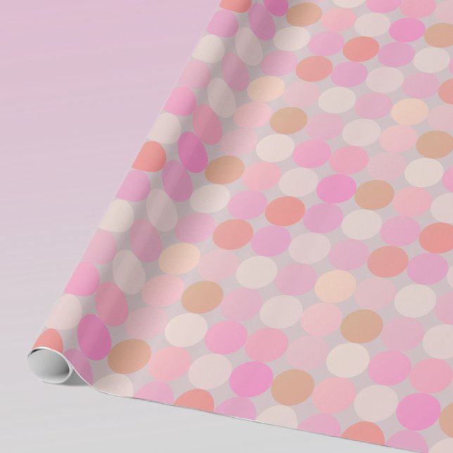 Ganska Moderna, Ganska Retro Nyanser Av Rosa Cirkl Presentpapper (Skapare uppladdad)