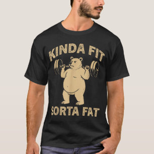 Ganska pass formigt rolig gym bulldog tyngdlyftnin t shirt