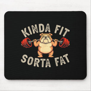 Ganska passabel ganska fet rolig gym Bulldog tyngd Musmatta