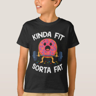 Ganska passlig ganska tjock - Rolig gym-munk tyngd T Shirt
