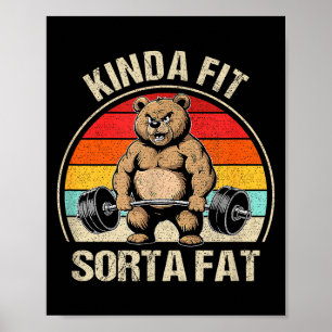 Ganska passlig ganska tjock rolig söt björn tyngdl poster