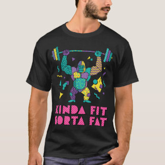 Ganska Passlig Lite Fet Rolig Gym Gorilla T Shirt