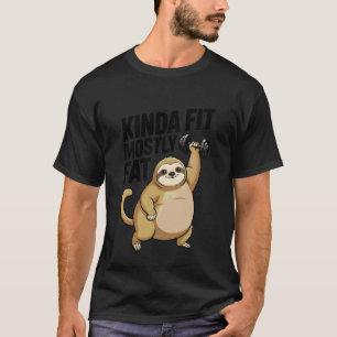 Ganska passlig mest fet rolig gym träning sarkasti t shirt