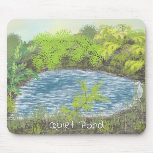 Ganska pond-musknapp musmatta (Framsidan)