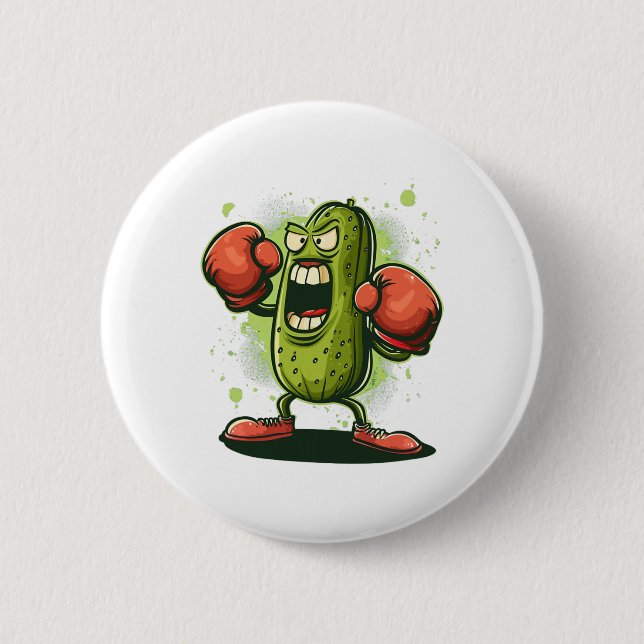 Ganska rolig pickle-outfit med boxningshandskor  knapp (Framsida)