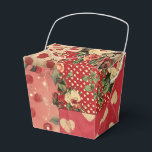 Ganska slitad look vintage shabby chic blommig  presentaskar<br><div class="desc">Röd vintage shabby chic prickar hjärtan blommor mix. Vacker mix matchande mönster Vintage shabby chic lapptäcke samling. Snygg stilig cottage stil med slitna look. Modern retro stil..</div>