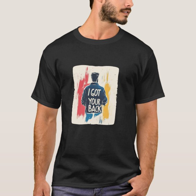 Ganska snyggt, jag backar dig tal t shirt (Framsida)