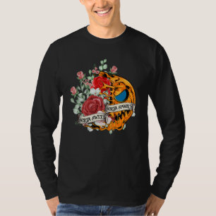Ganska Söt Ganska Kuslig Ros Blomma Skrämmande Pum T Shirt