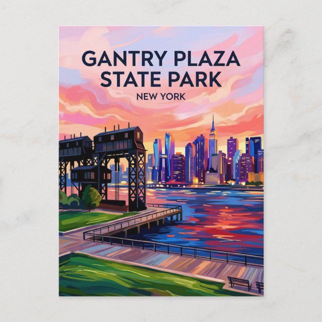 Gantry Plaza State Park USA Vykort (Framsida)