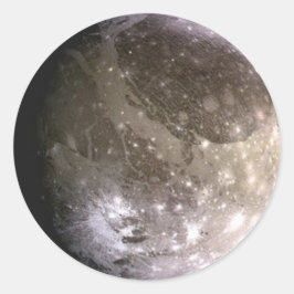 Ganymede Runt Klistermärke