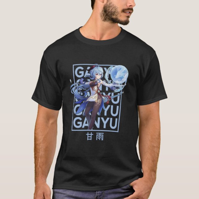 Ganyu Genshin Impact Classic T Shirt (Framsida)