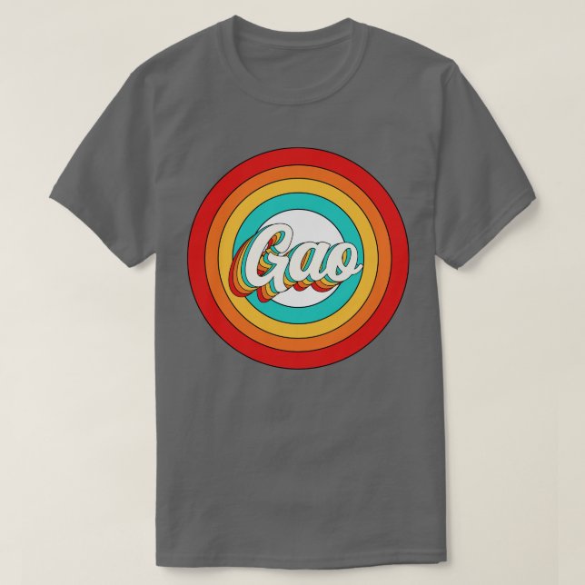 Gao Namn Shirt Vintage Gao Circle T (Design framsida)