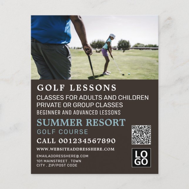 GåOm Lesson Reklam Flyer (Framsidan)
