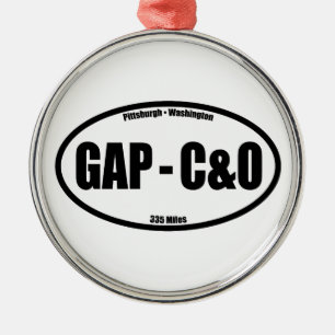 GAP - C&O Towpath Oval Julgransprydnad Metall