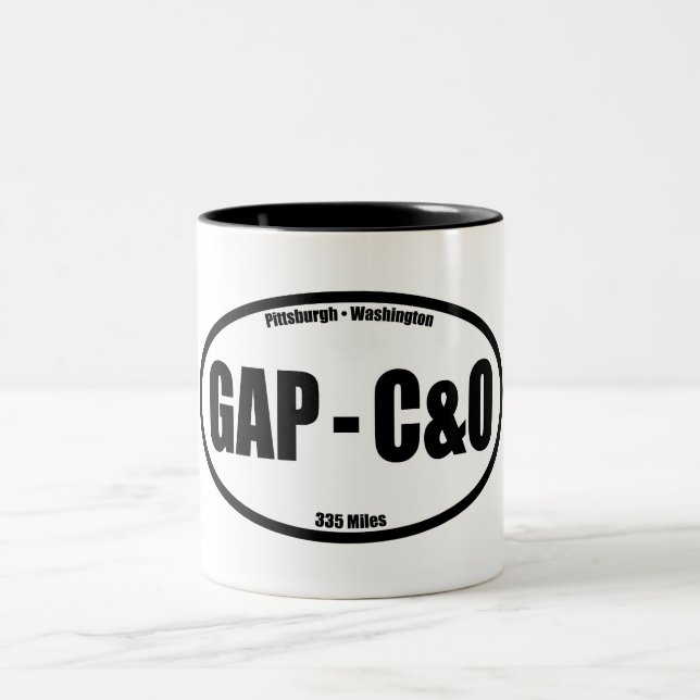 GAP - C&O Towpath Oval Två-Tonad Mugg (Center)