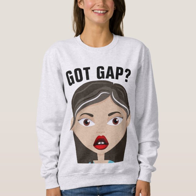 GAP TOOTH CUTE GIRL Art T-Shirts (Framsida)