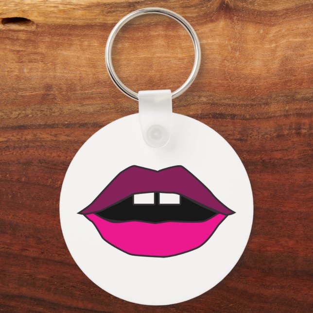 GAP TOOTH GIRL KEYCHAIN NYCKELRING (Framsida)