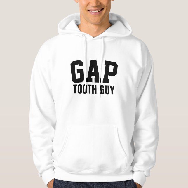 GAP TOOTH GUY, Manar-shirts & Hoodies Hoodie (Framsida)
