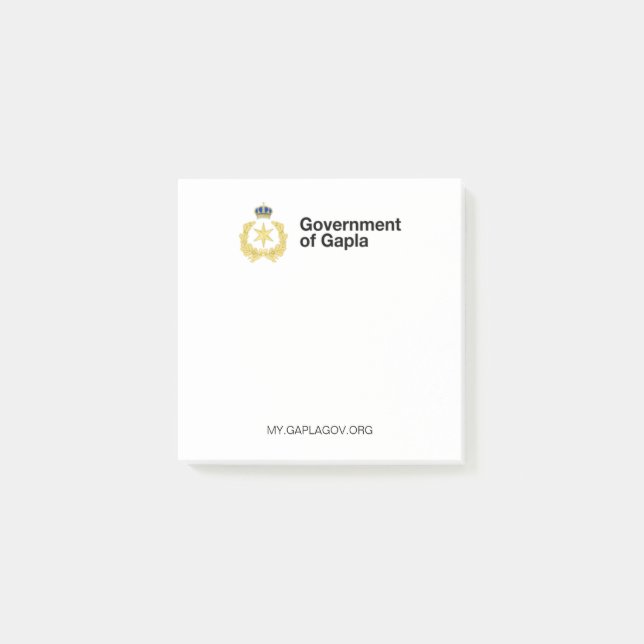 Gapla Officiell Notes Post-it Block (Framsida)