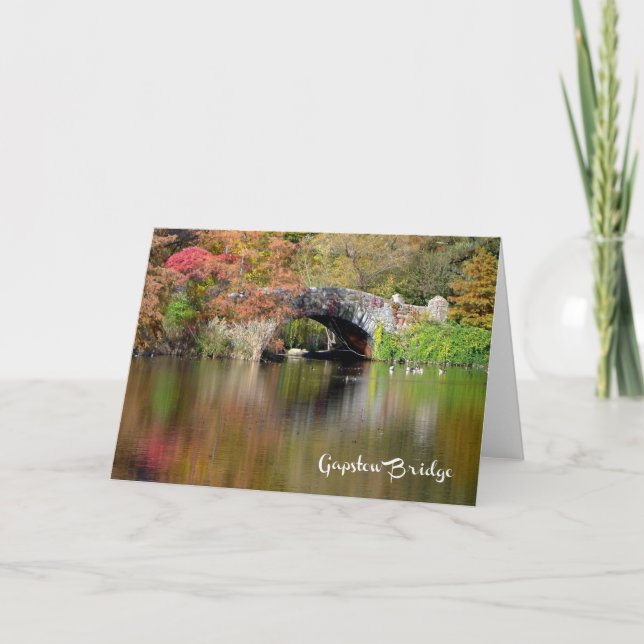 Gapstow Bridge, Central Park, NYC - H-kort Kort (Framsida)