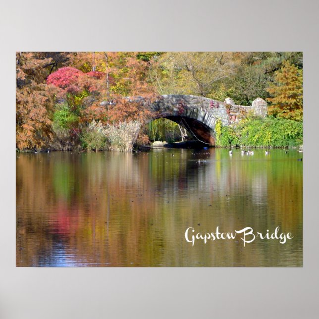 Gapstow Bridge, Central Park, NYC - poster (Framsidan)