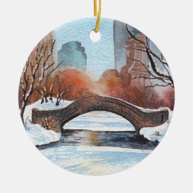 Gapstow Bridge Central Park Ornament NYC New York  (Framsidan)