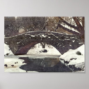 GAPSTOW-BRIDGE I CENTRALPARK I WINTER-POSTER POSTER