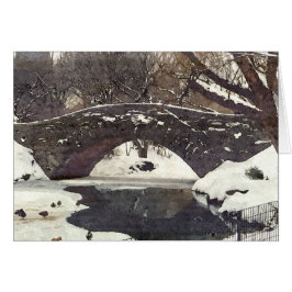 GAPSTOW BRIDGE IN WINTER NOTECARD OBS KORT