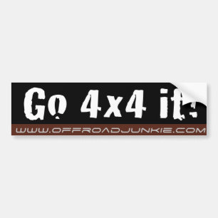 Går 4x4 det! Bildekal
