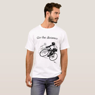 Går avståndet som cyklar T-tröja Tröja