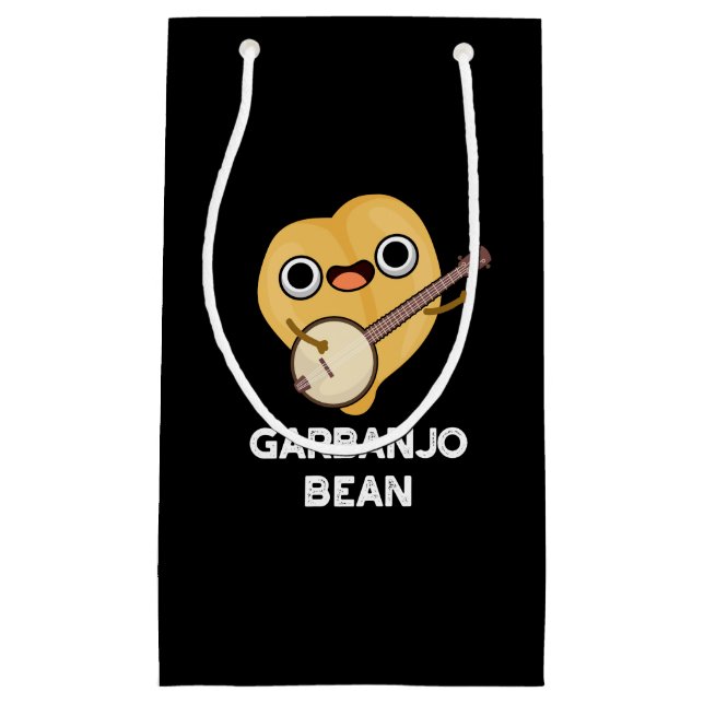 Gar-banjo Bean Funny Garbanzo Banjo Pun Mörk BG (Framsidan)