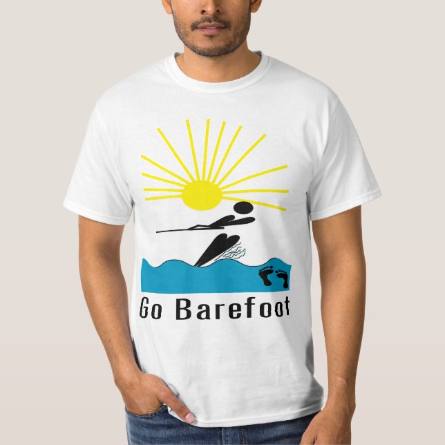 Går barfota - den barfota vattenskidåkningen tee (Framsida)