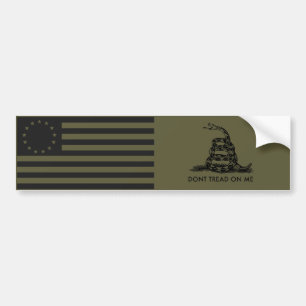 GÅR den Betsy Ross flagga 1776/INTE PÅ MIG Gadsd Bildekal