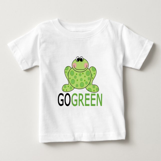 GÅR den GRÖNA grodan Tee (Framsida)