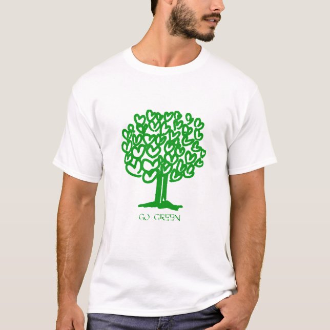Går den gröna skjortan tee (Framsida)