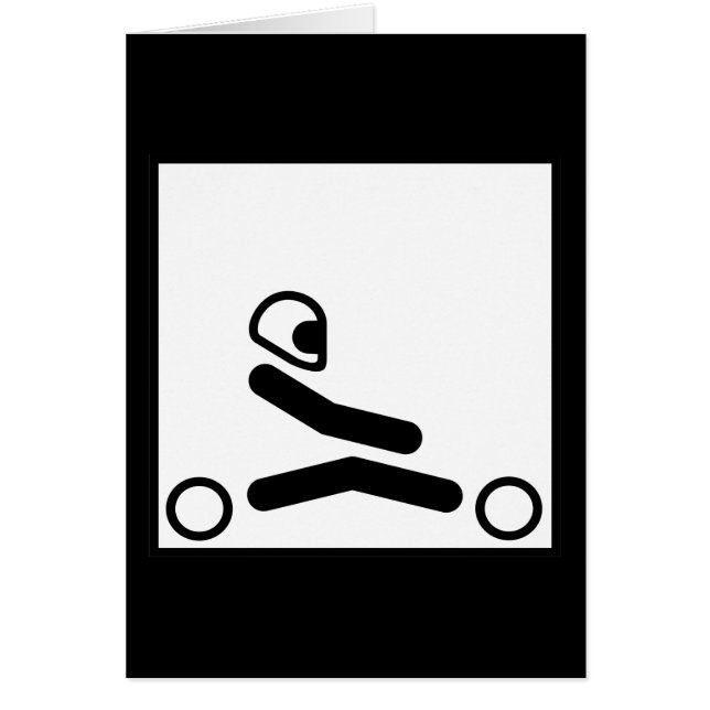 Går den Kart figuren Hälsningskort (Framsidan)