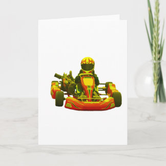 Går den Kart raceren i gult Kort