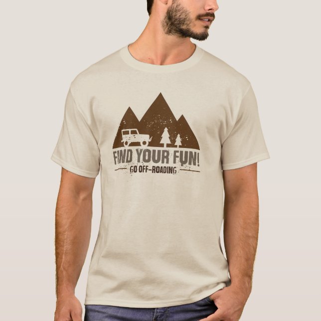Går den Off-Roading T-tröja Tee Shirt (Framsida)