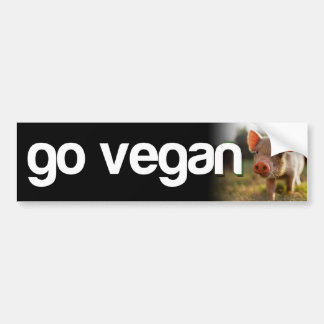 GÅR den piggy VEGANEN - Bildekal