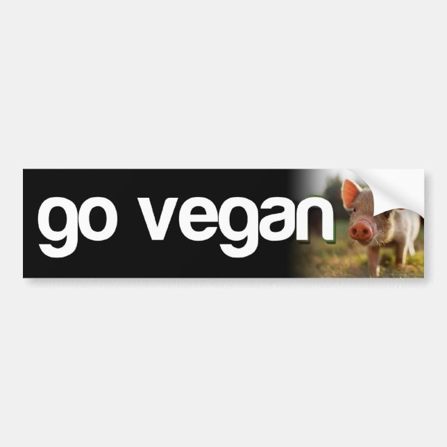 GÅR den piggy VEGANEN - Bildekal (Framsidan)