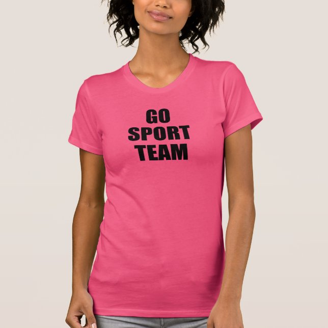 "Går den sportlag" Anti-Sportar T-tröja Tee Shirt (Framsida)