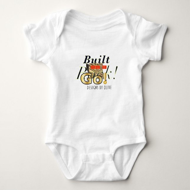 "Går den sten" bebisbodysuiten T-shirt (Framsida)