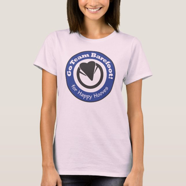 Går det barfota laget! DamBabydollutslagsplats Tee Shirt (Framsida)