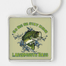 Går det stor eller staghemmet fyrkantig silverfärgad nyckelring