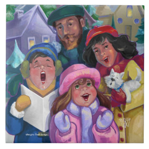 Går en Caroling Kakelplatta