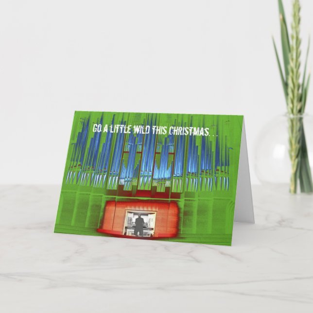 Går en denna lite vild jul helgkort (Framsida)