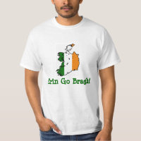 "Går Erin Bragh" den irländska flaggaT-tröja